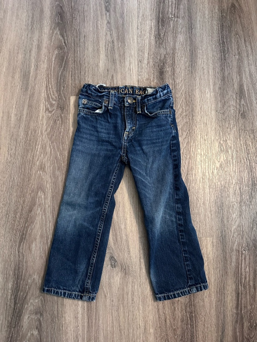 77kids Dark Blue Kids Denim Jeans with Contrast Stitching